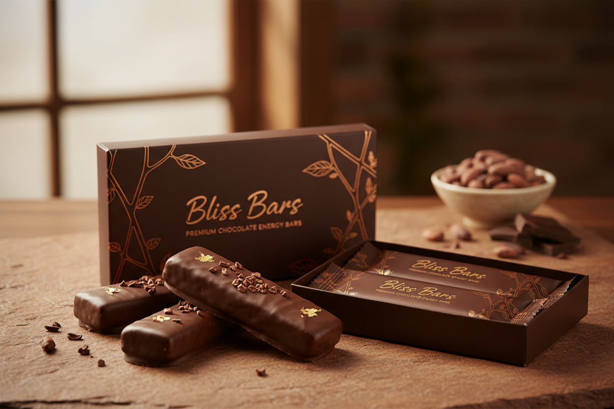 blissbars with chocolate color